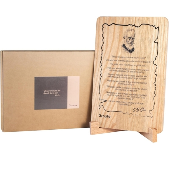 Groute Engraved Wooden Plaque with Inspirational Quote - Picture 4 of 7